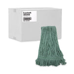 Load image into Gallery viewer, Mop Head, Premium Standard Head, Cotton/rayon Fiber, Medium, Green, 12/carton
