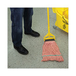 Load image into Gallery viewer, Super Loop Wet Mop Head, Cotton/synthetic Fiber, 5&quot; Headband, Medium Size, Orange, 12/carton
