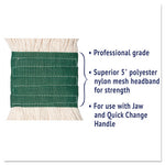 Load image into Gallery viewer, Super Loop Wet Mop Head, Cotton/synthetic Fiber, 5&quot; Headband, Medium Size, White, 12/carton
