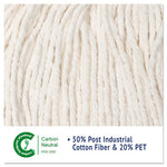 Load image into Gallery viewer, Super Loop Wet Mop Head, Cotton/synthetic Fiber, 5&quot; Headband, Medium Size, White, 12/carton
