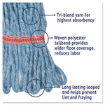 Load image into Gallery viewer, Super Loop Wet Mop Head, Cotton/synthetic Fiber, 5&quot; Headband, Large Size, Blue
