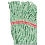 Load image into Gallery viewer, Super Loop Wet Mop Head, Cotton/synthetic Fiber, 5&quot; Headband, Large Size, Green, 12/carton
