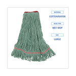 Load image into Gallery viewer, Mop Head, Premium Standard Head, Cotton/rayon Fiber, Large, Green
