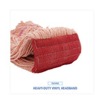Load image into Gallery viewer, Super Loop Wet Mop Head, Cotton/synthetic Fiber, 5&quot; Headband, Large Size, Orange, 12/carton
