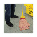 Load image into Gallery viewer, Super Loop Wet Mop Head, Cotton/synthetic Fiber, 5&quot; Headband, Large Size, Orange, 12/carton
