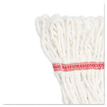 Load image into Gallery viewer, Super Loop Wet Mop Head, Cotton/synthetic Fiber, 5&quot; Headband, Large Size, White, 12/carton
