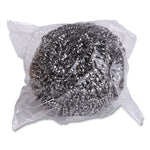 Load image into Gallery viewer, Stainless Steel Scrubber, Large Size, 2.5 X 2.75, Steel Gray, 12/carton

