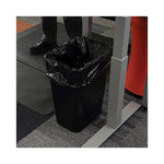 Load image into Gallery viewer, Low-density Waste Can Liners, 16 Gal, 1 Mil, 24 X 32, Black, 10 Bags/roll, 15 Rolls/carton
