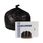 Load image into Gallery viewer, Low-density Waste Can Liners, 16 Gal, 1 Mil, 24 X 32, Black, 10 Bags/roll, 15 Rolls/carton
