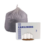 Load image into Gallery viewer, Linear Low Density Can Liners, 55 Gal, 0.63 Mil, 38&quot; X 58&quot;, White, 10 Bags/roll, 10 Rolls/carton
