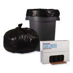 Load image into Gallery viewer, Recycled Low-density Polyethylene Can Liners, 56 Gal, 1.2 Mil, 43&quot; X 47&quot;, Black, 10 Bags/roll, 10 Rolls/carton
