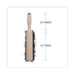 Load image into Gallery viewer, Counter Brush, Black Tampico Bristles, 4.5&quot; Brush, 3.5&quot; Tan Plastic Handle
