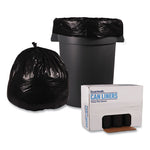 Load image into Gallery viewer, Recycled Low-density Polyethylene Can Liners, 45 Gal, 1.6 Mil, 40&quot; X 46&quot;, Black, 10 Bags/roll, 10 Rolls/carton
