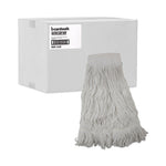 Load image into Gallery viewer, Mop Head, Pro Loop Web/tailband, Premium Saddleback Head, Ryn, 24-oz., Wh, 12/ct
