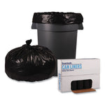 Load image into Gallery viewer, Recycled Low-density Polyethylene Can Liners, 60 Gal, 1.8 Mil, 38&quot; X 58&quot;, Black, 10 Bags/roll, 10 Rolls/carton
