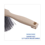 Load image into Gallery viewer, Counter Brush, Black Polypropylene, 4.5&quot; Brush, 3.5&quot; Tan Plastic Handle
