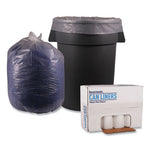 Load image into Gallery viewer, Recycled Low-density Polyethylene Can Liners, 60 Gal, 1.4 Mil, 38&quot; X 58&quot;, Clear, 10 Bags/roll, 10 Rolls/carton
