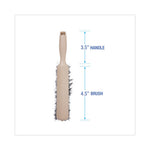 Load image into Gallery viewer, Counter Brush, Gray Flagged Polypropylene Bristles, 4.5&quot; Brush, 3.5&quot; Tan Plastic Handle
