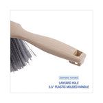 Load image into Gallery viewer, Counter Brush, Gray Flagged Polypropylene Bristles, 4.5&quot; Brush, 3.5&quot; Tan Plastic Handle
