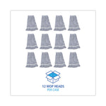 Load image into Gallery viewer, Mop Head, Floor Finish, Narrow, Rayon/polyester, Large, White/blue, 12/carton
