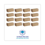 Load image into Gallery viewer, Singlefold Paper Towels, 1-ply, 9 X 9.45, Natural, 250/pack, 16 Packs/carton

