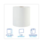 Load image into Gallery viewer, Hardwound Paper Towels, 1-ply, 8&quot; X 800 Ft, White, 6 Rolls/carton
