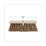 Load image into Gallery viewer, Street Broom Head, 6.25&quot; Brown Palmyra Fiber Bristles, 16&quot; Brush
