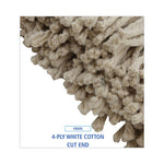 Load image into Gallery viewer, Cut-end Lie-flat Wet Mop Head, Cotton, 16oz, White
