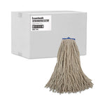 Load image into Gallery viewer, Cut-end Lie-flat Wet Mop Head, Cotton, 24oz, White

