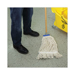 Load image into Gallery viewer, Mop Head, Lie-flat Head, Cotton Fiber, 24 Oz, White, 12/carton

