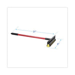 Load image into Gallery viewer, General-duty Squeegee, 8&quot; Wide Blade, Black/red, 21&quot; Handle
