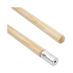 Load image into Gallery viewer, Lie-flat Screw-in Mop Handle, Lacquered Wood, 1.13&quot; Dia X 54&quot;, Natural
