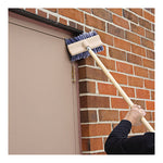 Load image into Gallery viewer, Dual-surface Black Polypropylene Bristles, 10&quot; Brush, Brown Plastic Handle
