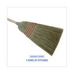 Load image into Gallery viewer, Mixed Fiber Maid Broom, Mixed Fiber Bristles, 55&quot; Overall Length, Natural, 12/carton
