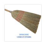 Load image into Gallery viewer, Parlor Broom, Corn Fiber Bristles, 55&quot; Overall Length, Natural, 12/carton
