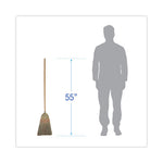 Load image into Gallery viewer, Parlor Broom, Corn Fiber Bristles, 55&quot; Overall Length, Natural
