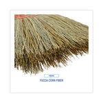 Load image into Gallery viewer, Parlor Broom, Yucca/corn Fiber Bristles, 56&quot; Overall Length, Natural, 12/carton
