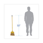 Load image into Gallery viewer, Poly Bristle Angler Broom, 53&quot; Handle, Yellow, 12/carton
