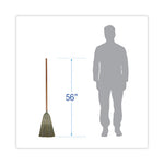 Load image into Gallery viewer, Warehouse Broom, Yucca Corn Fiber Bristles, 56&quot; Overalll Length, Natural, 12/carton
