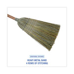 Load image into Gallery viewer, Warehouse Broom, Yucca Corn Fiber Bristles, 56&quot; Overalll Length, Natural, 12/carton

