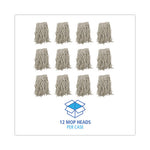 Load image into Gallery viewer, Mop Head, Cotton, Cut-end, White, 4-ply, #16 Band, 12/carton
