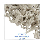 Load image into Gallery viewer, Mop Head, Cotton, Cut-end, White, 4-ply, #16 Band, 12/carton
