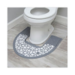 Load image into Gallery viewer, Commode Mat 2.0, Rubber, 22 X 22, Gray/white, 6/carton
