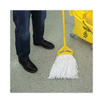 Load image into Gallery viewer, Banded Rayon Cut-end Mop Heads, #24, White, 1.25&quot; Headband, 12/carton
