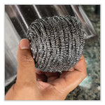 Load image into Gallery viewer, Stainless Steel Scrubber, 3.93 X 1.96, Silver, 72/carton
