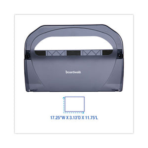 Toilet Seat Cover Dispenser, 17.25 X 3.13 X 11.75, Smoke Black