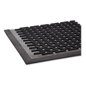 Crown-tred Indoor/outdoor Scraper Mat, Rubber, 35.5 X 59.5, Black