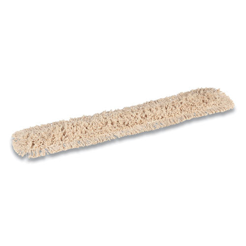 Cut-end Dust Mop Head, Cotton, 48 X 5, White