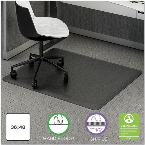 Ergonomic Sit Stand Mat, 48 X 36, Black