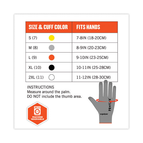 Proflex 7024 Ansi A2 Pu Coated Cr Gloves, Gray, 2x-large, Pair, Ships In 1-3 Business Days